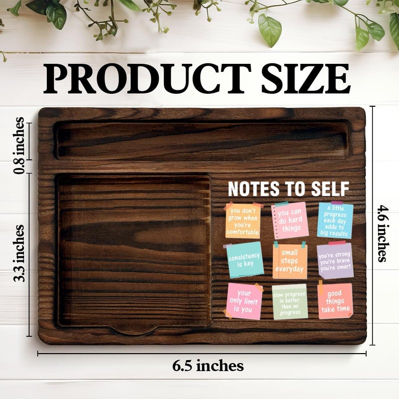 QODMGD Motivational Mental Health Sticky Note Holder Positive Affirmations Gifts Note to Self Post It Note Dispenser for Therapy Office Desk Decor - Image 2